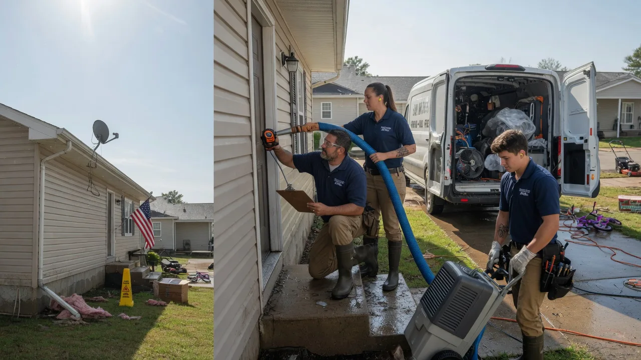 Ceiling Water Damage Restoration in Carrier Mills, IL near me